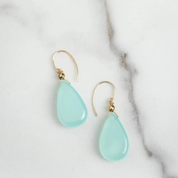 All Of My Love Earrings - Almond Shape - 14K Gold-Filled for wholesale by Heather Hawkins