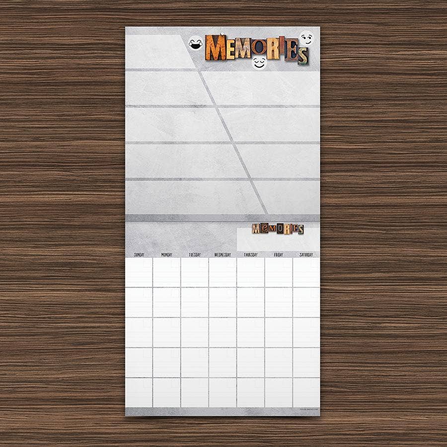 TF Publishing - Paper Goods - Vente Calendrier - Mur My Yearbook - Inclut des autocollants !3