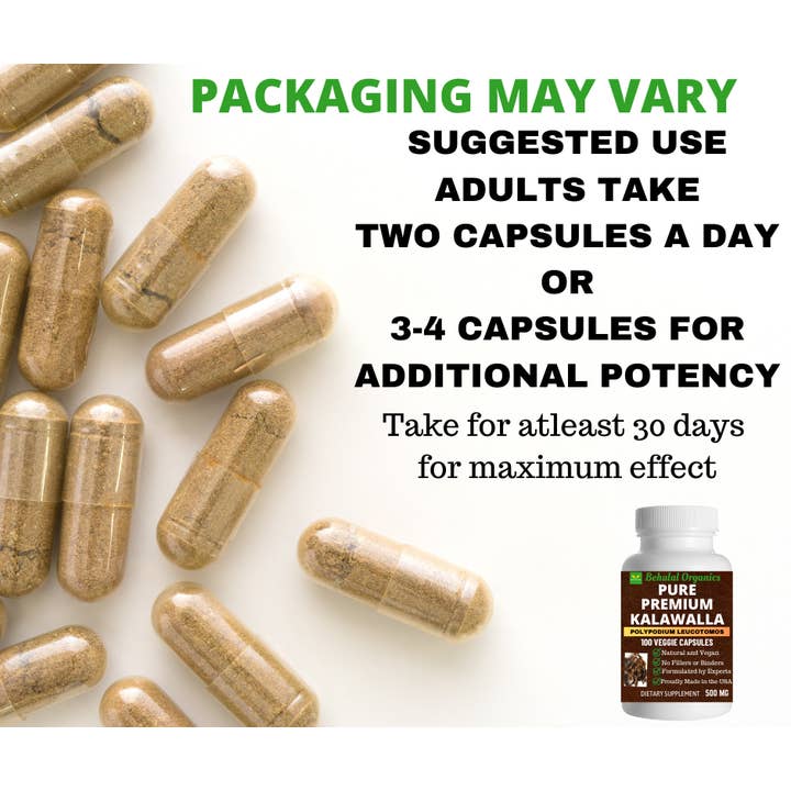 Behalal Organics – wholesale Oralt tillskott/Vitamin – Kalawalla Kapsel Pure Premium Polypodium Leucotomos 500 mg 17