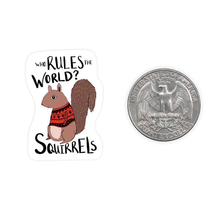 Squirrels - Mini Sticker for wholesale by Nice Enough Stickers