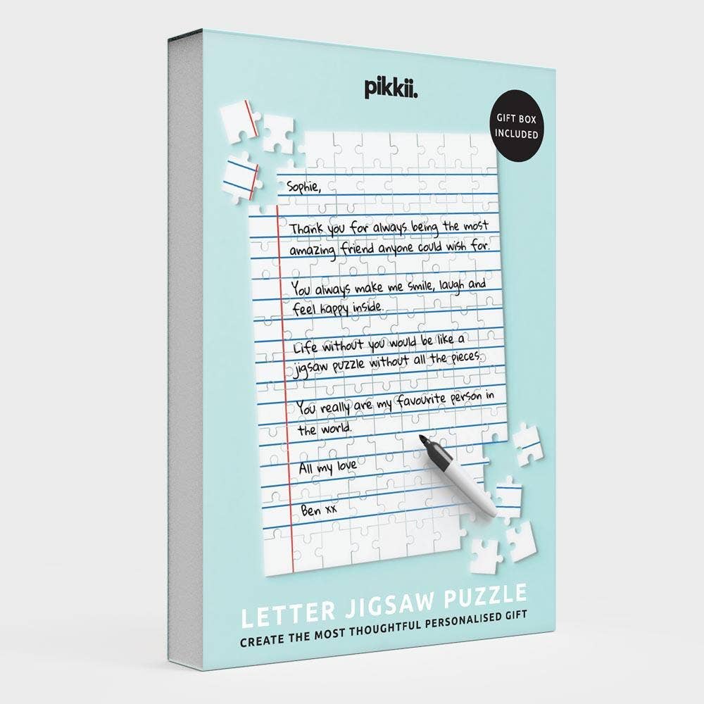 Pikkii USA - Wholesale Puzzle - Adult - Letter Jigsaw Puzzle | Personalized Gift | DIY Keepsake Kit0