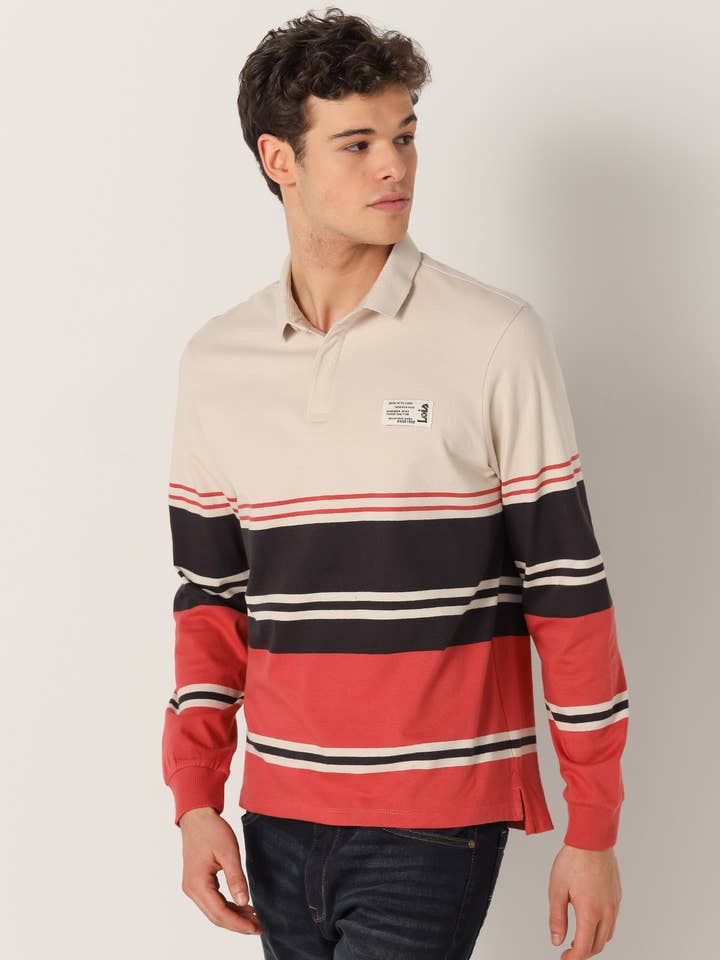 LOIS JEANS - Polo a manica lunga con bottoni nascosti per la vendita all'ingrosso da parte di PAUSANT SHOP ONLINE