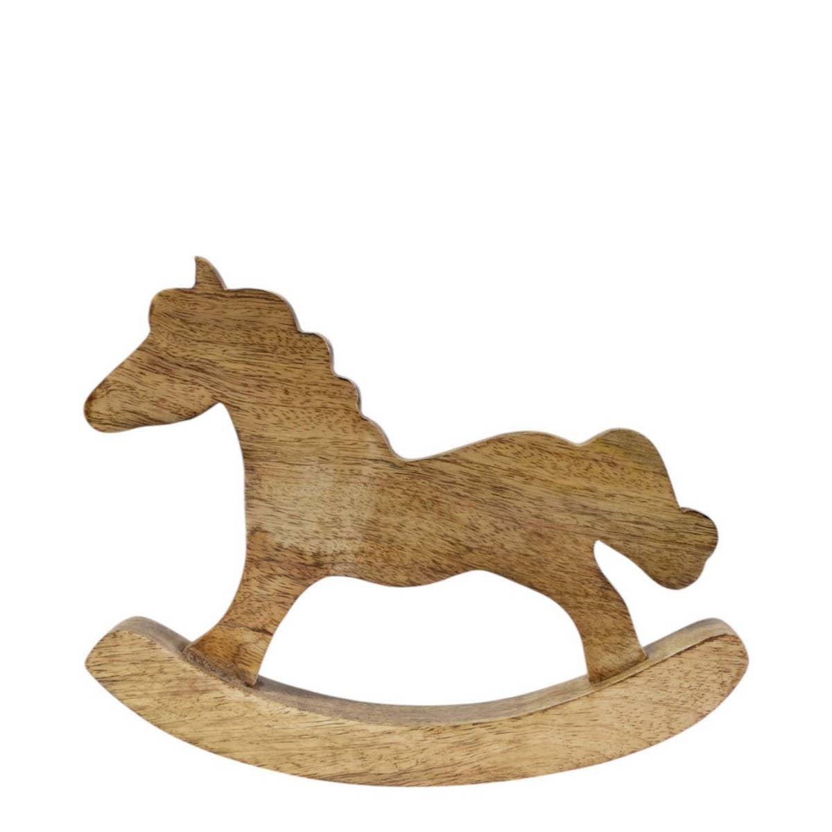 Mars & More - Brand of B Living - Wholesale Decorative Tabletop Object - Rocking horse mango wood 30x22cm0