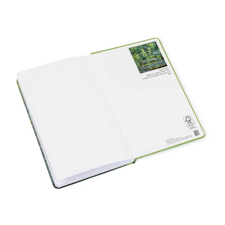 Today is Art Day - Wholesale Notebook - Bridge over a Pond of Water Lilies - Claude Monet - Journal