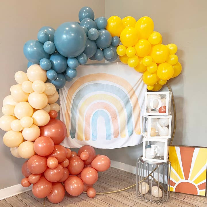 Premium Slate Blue Latex Balloon Packs for wholesale on Faire