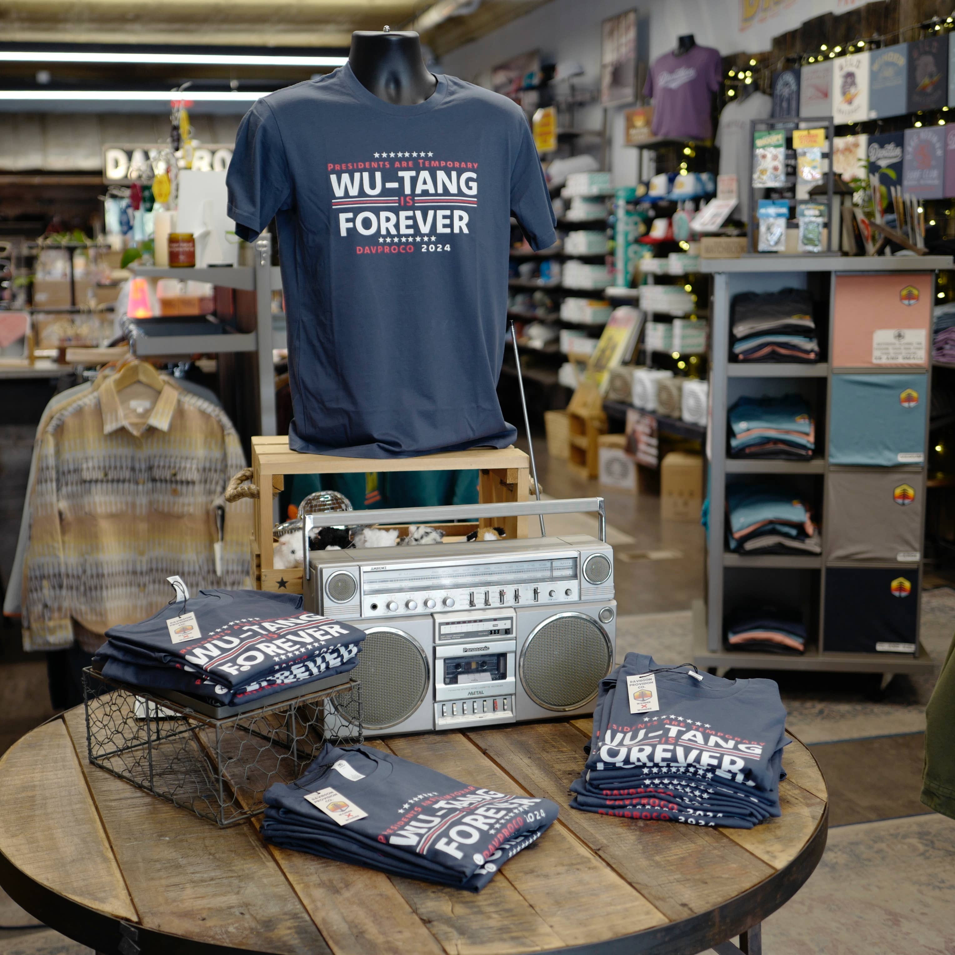 Petrol Blue WU-Tang Forever Shirt for wholesale on Faire2