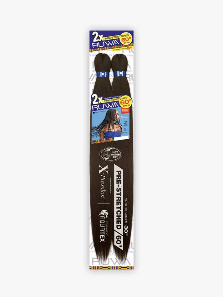 Ruwa pre-stretched 30"(60) Braiding hair for wholesale by Lake St Louis Beauty Supply LLC