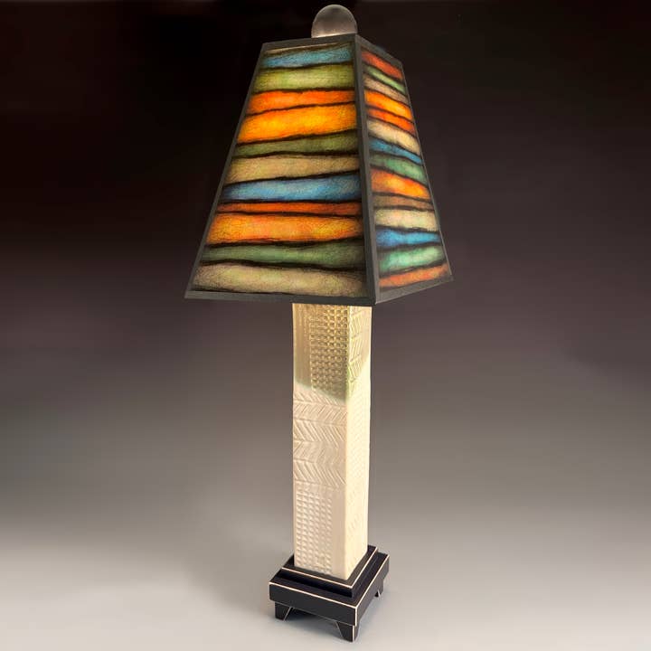 Macone Clay / Spooner Creek - Wholesale Accent/Desk Lamp - Q - Rough Stripes Lamp9