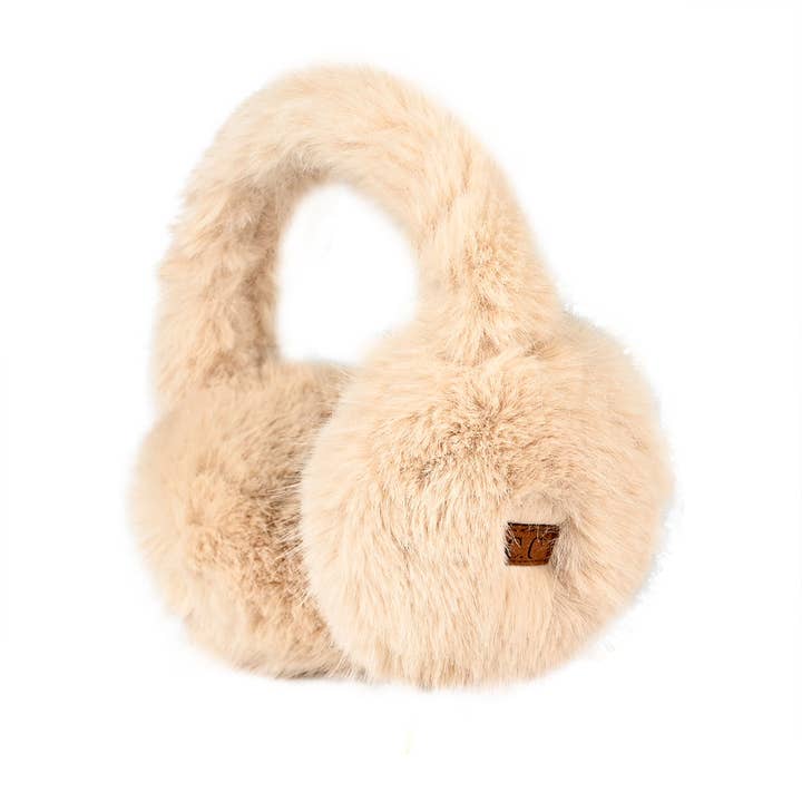 C.C Beanie - Wholesale Earwarmers/Ear Muffs - Women's - Long Faux Fur C.C Earmuff EMS4350