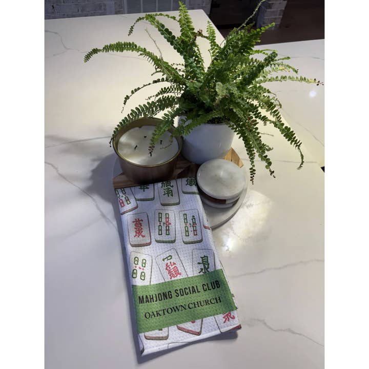 MAHJONG (custom) MICROFIBER - MIDI TOWEL for wholesale by Wildwood Landing