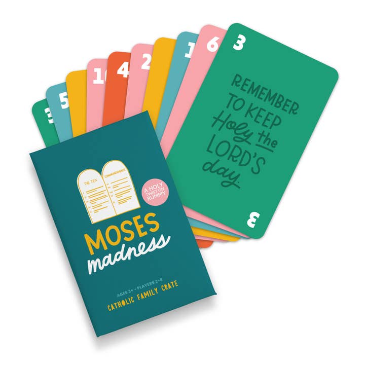 Jeu de Cartes Moses Madness pour la vente par Catholic Family Crate®