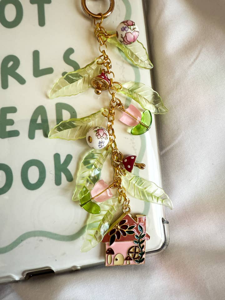 Cottagecore Themed Kindle Chain for wholesale by Violet Moon Studio