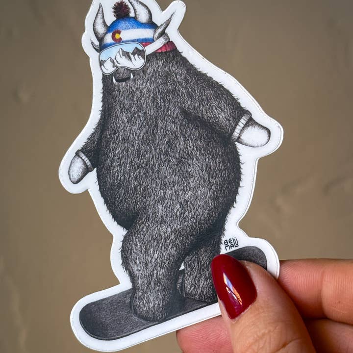 "Boarder Betty" Sticker for wholesale by Belu Malu