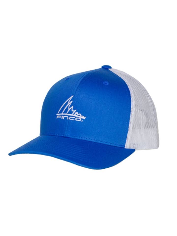 Royal Blue Trucker Hat for wholesale by Finco