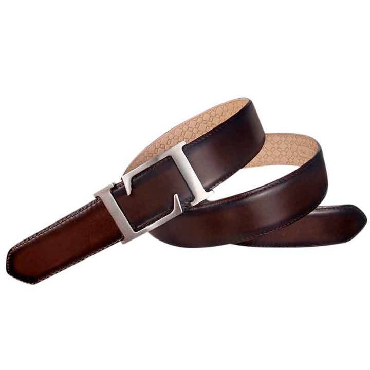 Leyva riem voor heren, bruin stierenleer voor wholesale door LEYVA