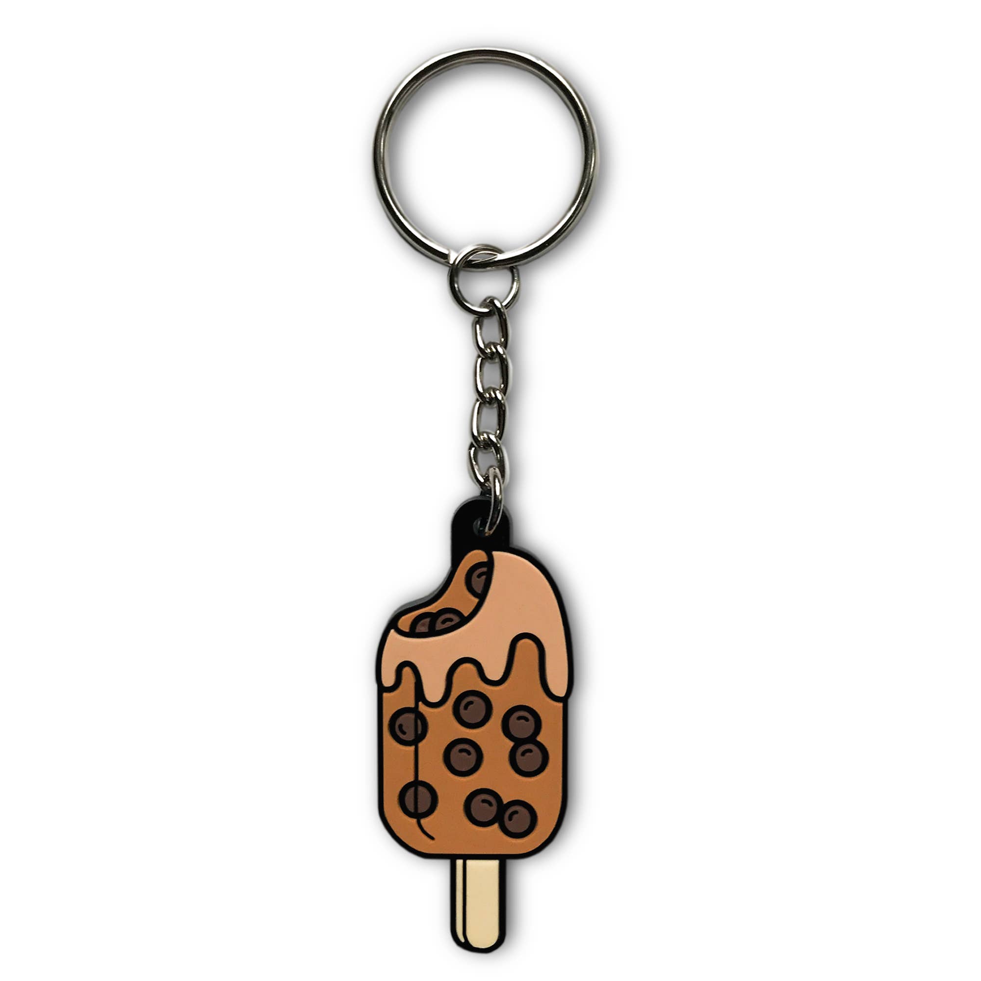 On Point Pins – Großhandel Schlüsselanhänger – Unisex – Brown Sugar Boba Eiscreme Stiel Popsicle Soft PVC Schlüsselbund4