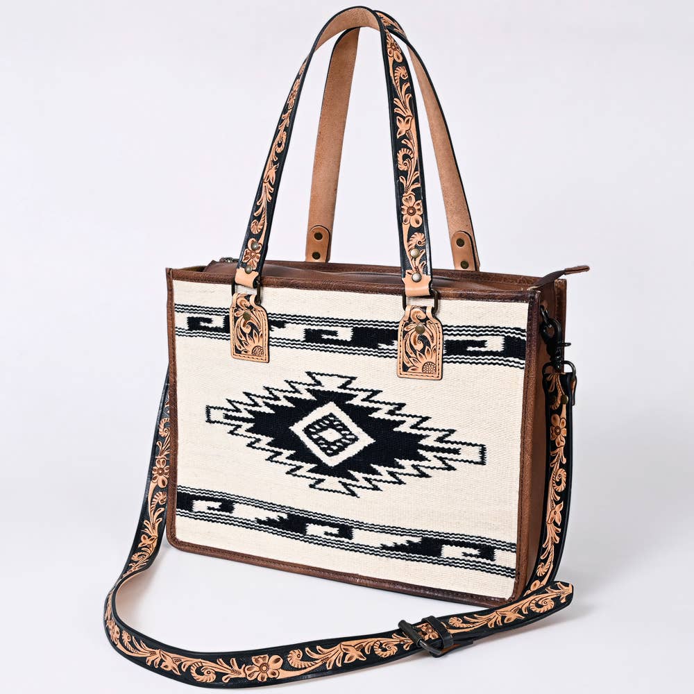 Bohemian Morocco Leather Bag - Brown Caramel | Leather Bucket Tote By  Moroccan Corridor®