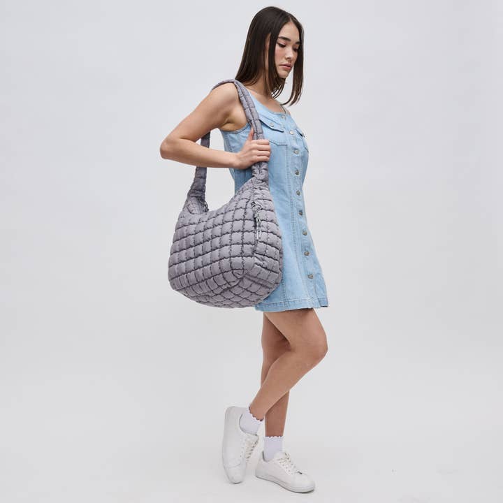 Sol and Selene - Wholesale Shoulder Bag - Women's - Revive - Quilted Puffer Nylon Hobo