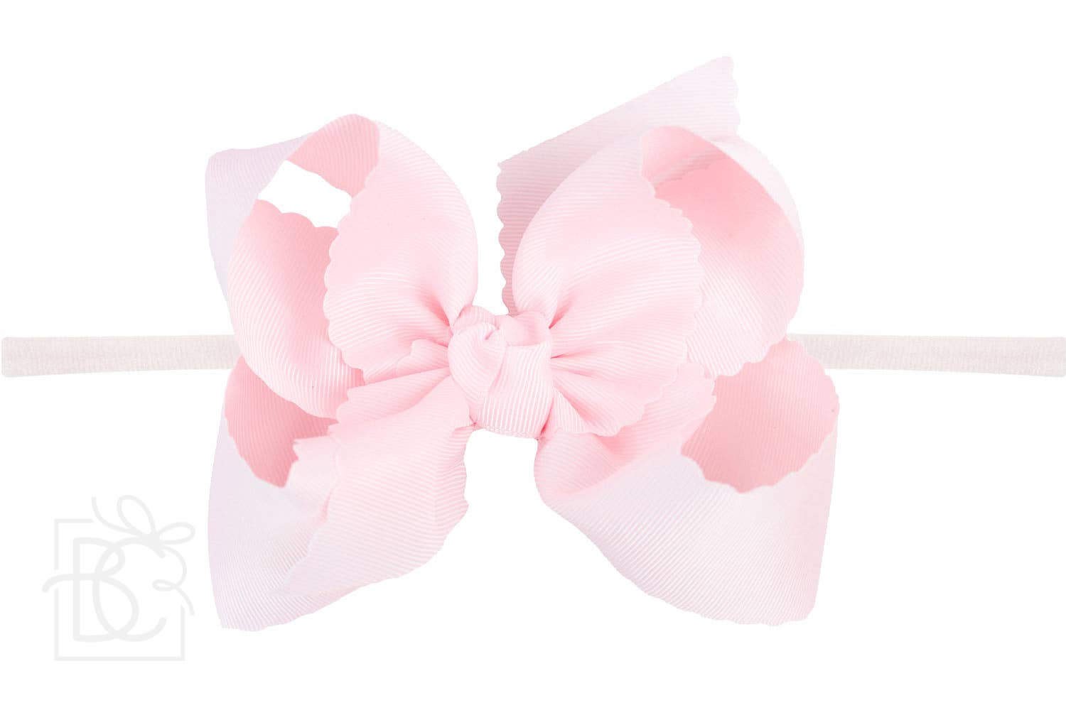 Beyond Creations, LLC - Venta al por mayor Cinta para el pelo - Niños - DIADEMA TIPO PANTIMEDIAS DE NAILON DE 1/4 PULGADAS CON LAZO EN EL BORDE FESTONEADO43