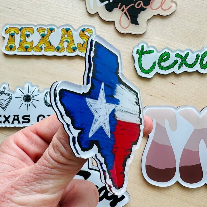 The Sticker Box | Texas Inspired Stickers & Magnets - Wholesale Magnet - Austin, Texas Acrylic Magnet – Souvenir & Gift Shop Favorite