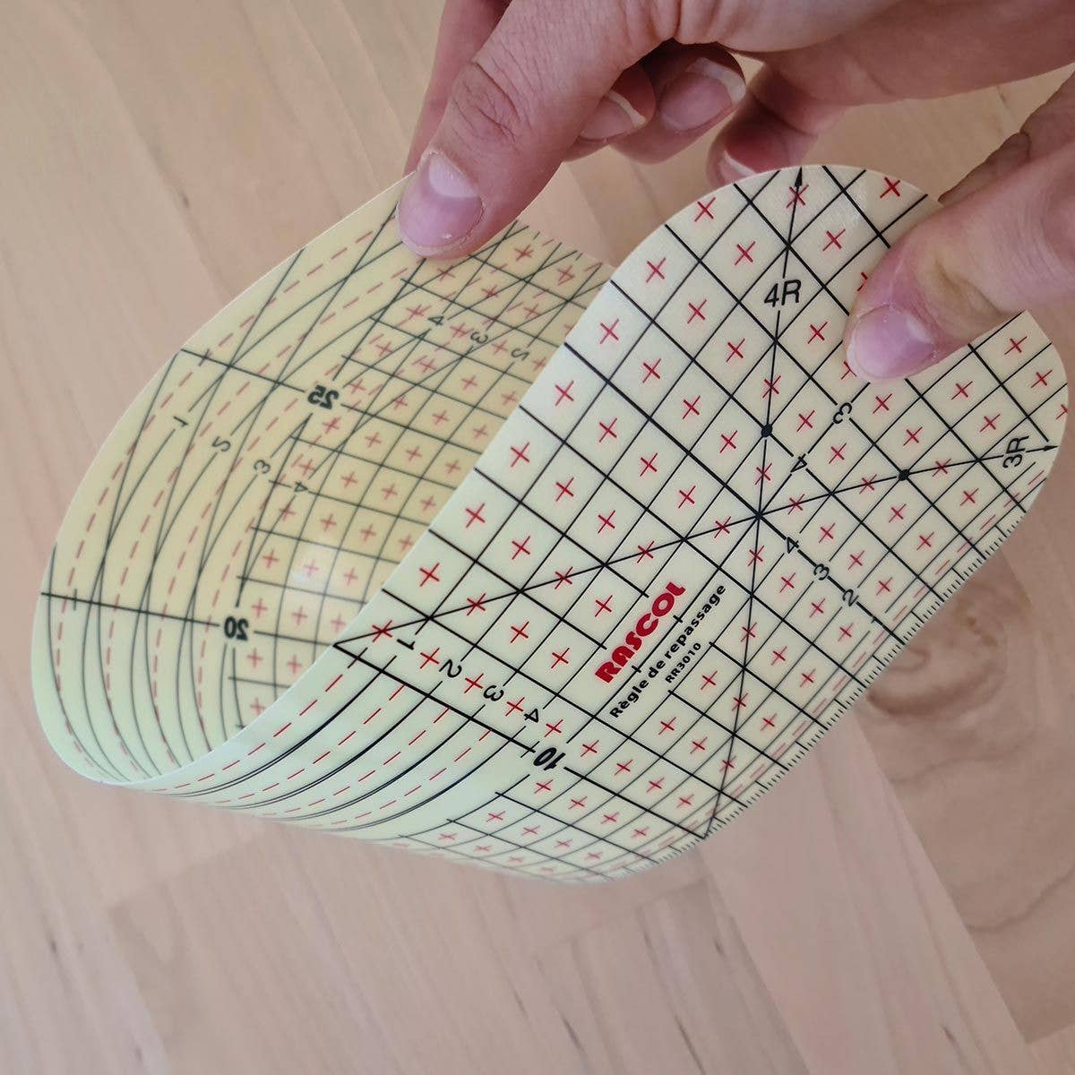 Rascol - Wholesale Craft Tool - 30 x 10 cm hot ironing ruler for hems1