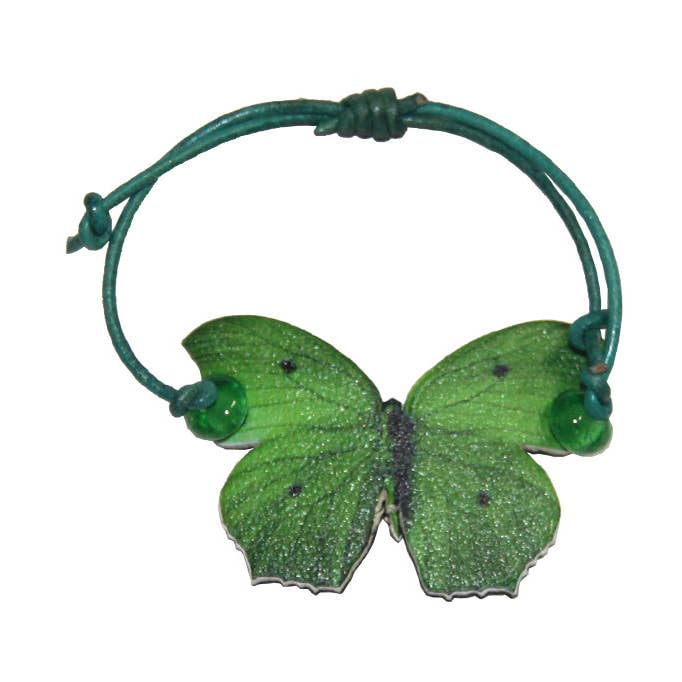 Pulseira borboleta 'GRASS GREEN' por atacado de Cabuxa