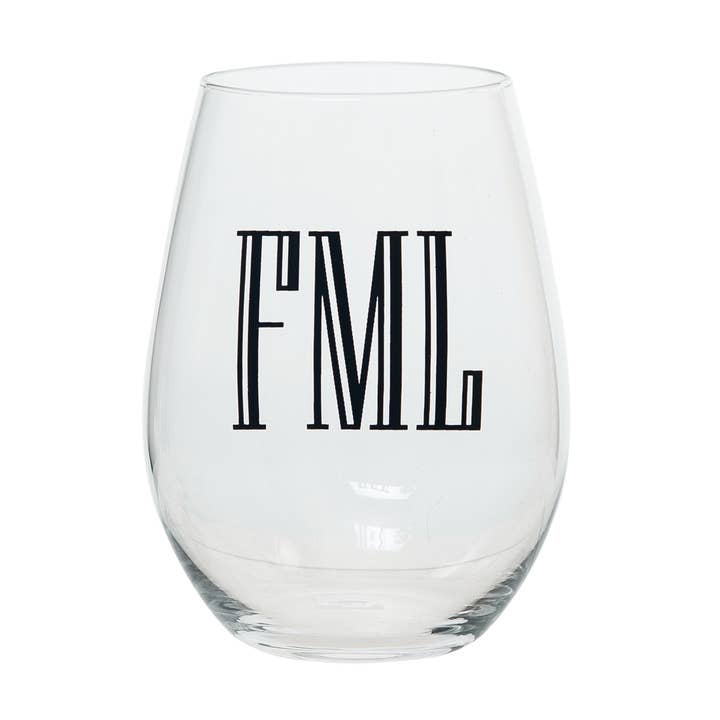 SALE Glass 4.95" Clear FML Wine Glass for wholesale by Totalee Gift