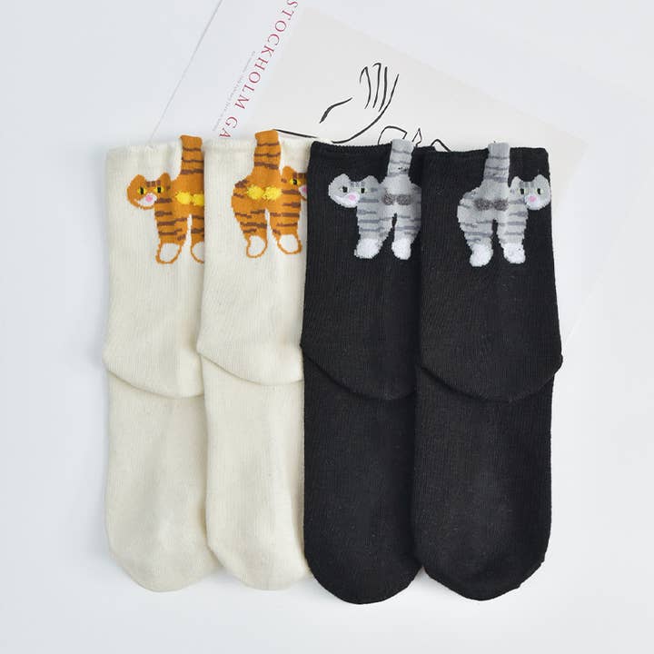 MKS America - Wholesale Socks - Women's - Funny Cats Socks2