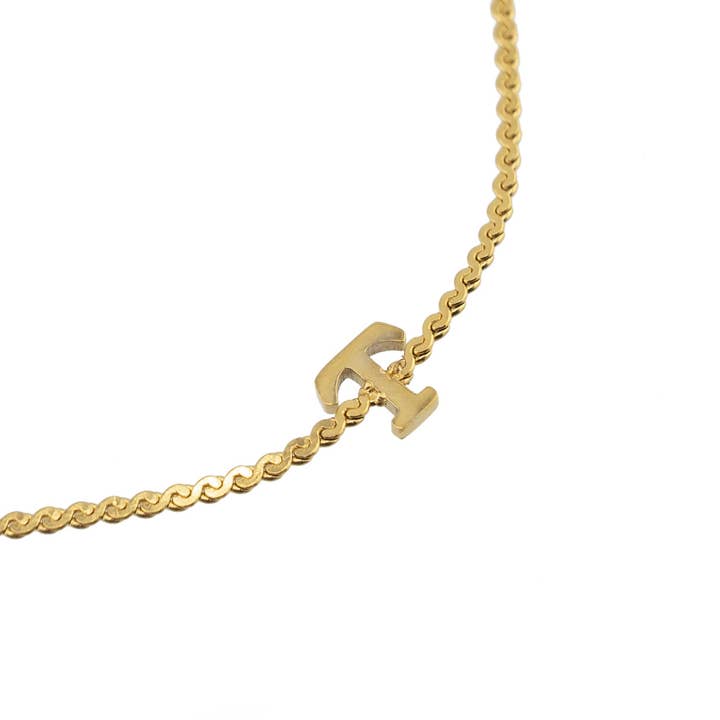Brenda Grands Jewelry - Wholesale Charm/Dangle Bracelet - Waterproof Dainty Gold Initial Bracelet15