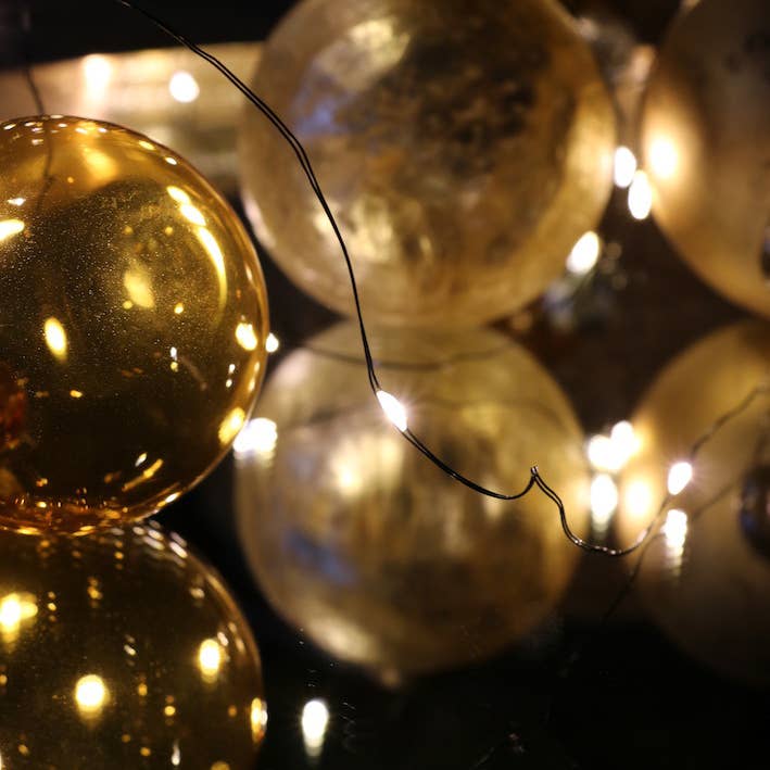 Imhof & Stevens BV - Wholesale String Lights - BATTERY LIGHTING 10LED 1MTR BLACK WIRE WARM WHITE0