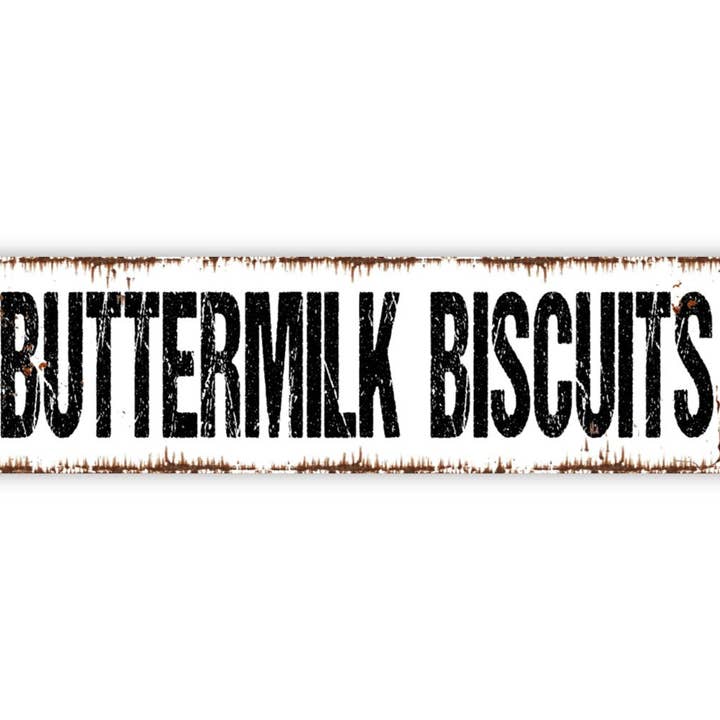 Black Hills Wildwoods - Wholesale Sign - Buttermilk Biscuits Sign - Bakery Breakfast Baked Goods Kitchen Rustic Street Metal Sign or Door Name Plate Plaque