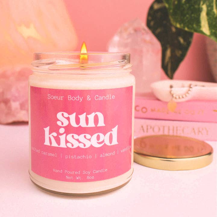 Soeur Body and Candle - Wholesale Jar/Filled Candle - Sun Kissed Soy Candle0