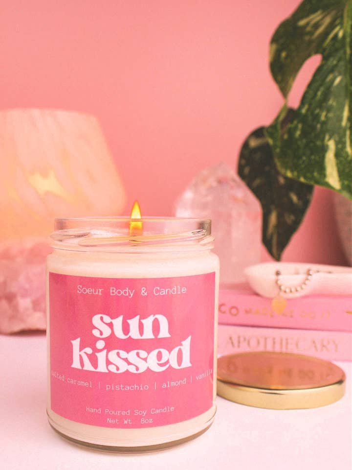Sun Kissed Soy Candle for wholesale by Soeur Body and Candle