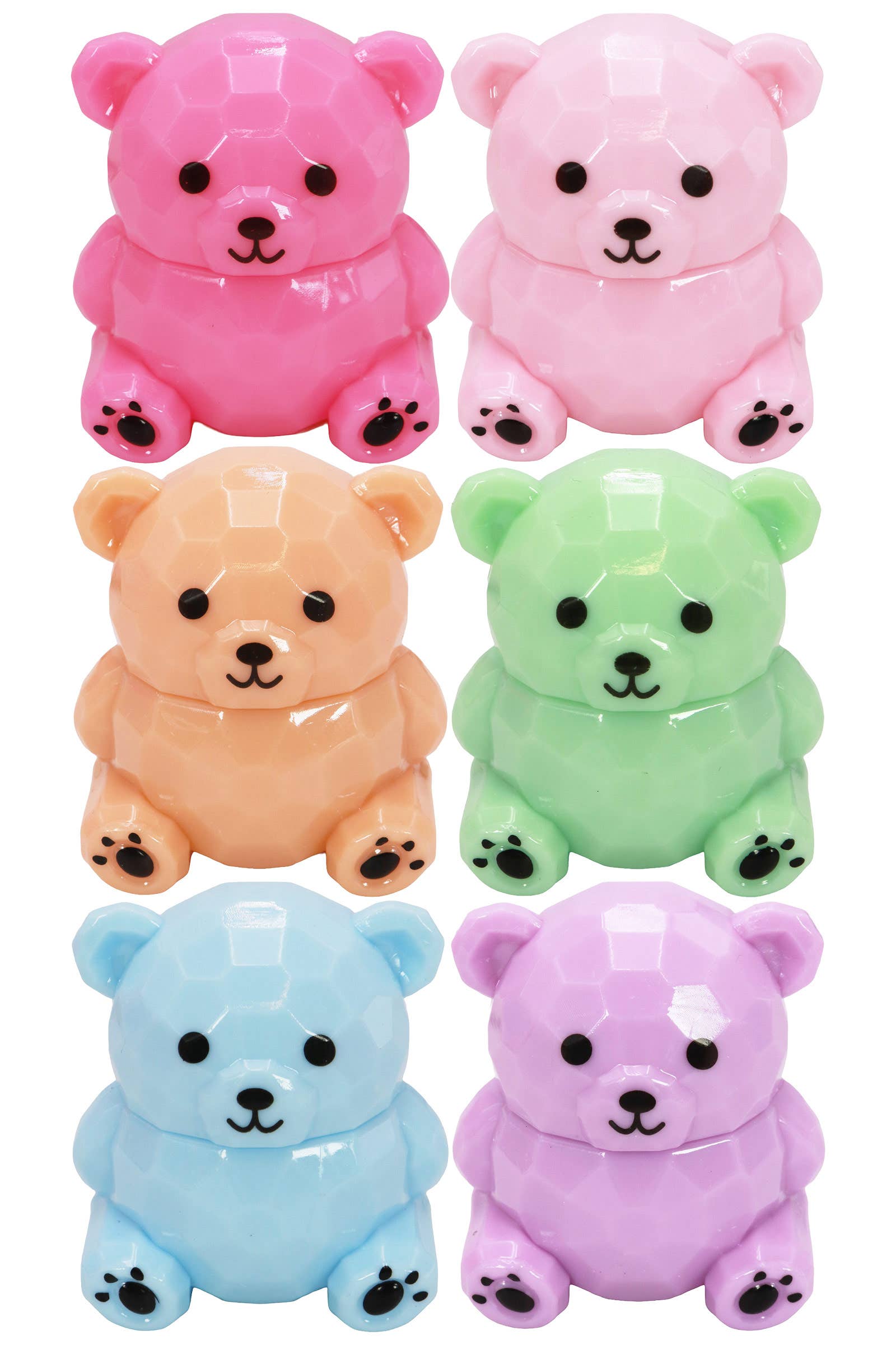 Cap Zone – wholesale Lip Balm – Teddy Bear Moisturizing Lip Balm Collection3