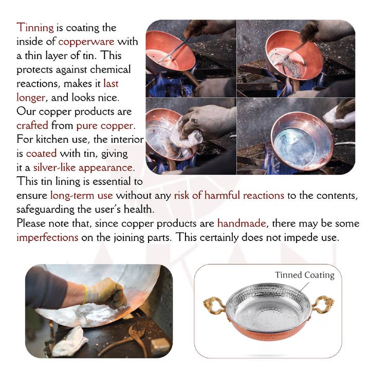 Hakan - Wholesale Pan - Hakan Copper Egg Pan for Cooking, Handmade Small Frying Pan9