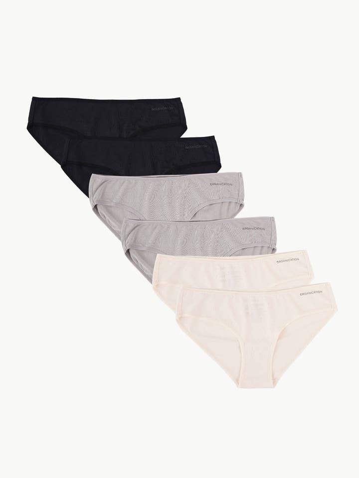 KUMRU | Slip aus supersoft TENCEL™ Modal-Mix en paquete de 6 para venta al por mayor de ORGANICATION