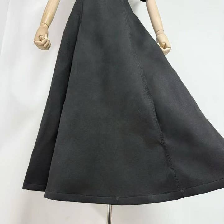 Productseeker - Wholesale Skirt - Women's - DR493 Elegant A-Line Skirt with 3D Floral Slim Fit Design23