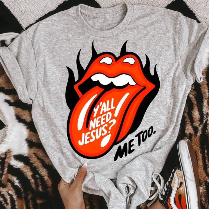 Ihr braucht Jesus T-Shirt für den Großhandel von Jade & Ali Co. Boutique