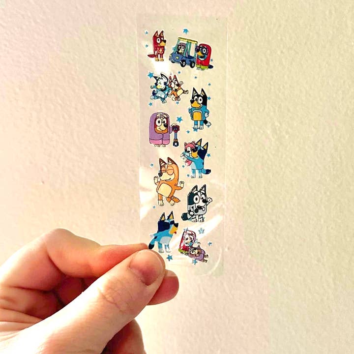 Oily Graphic Creations - Wholesale Sticker - Blauwe hond met sterren-UV DTF-pensticker 2