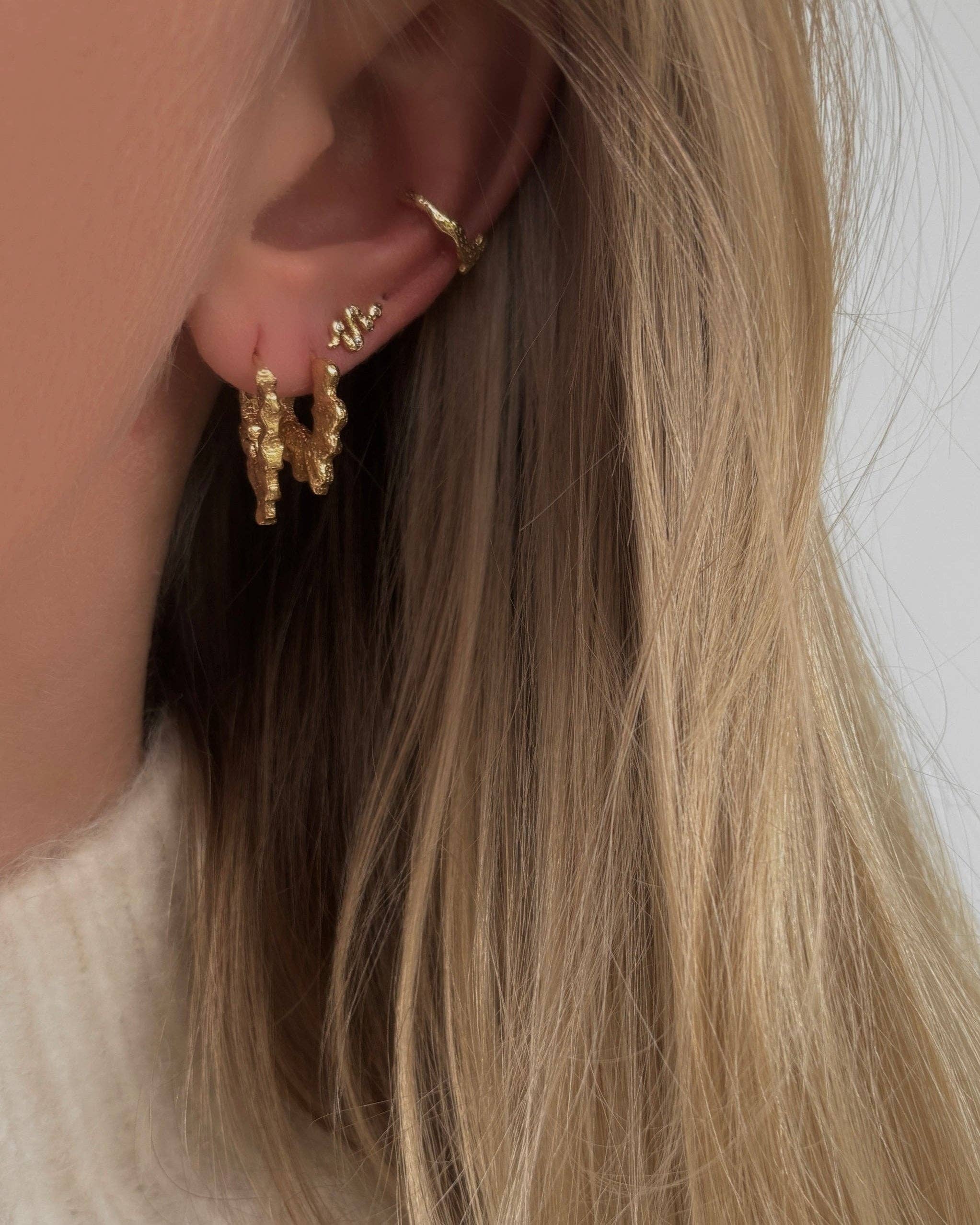 Nava Copenhagen - Wholesale Hoop Earrings - Nagaina Earrings - Gold Plated1