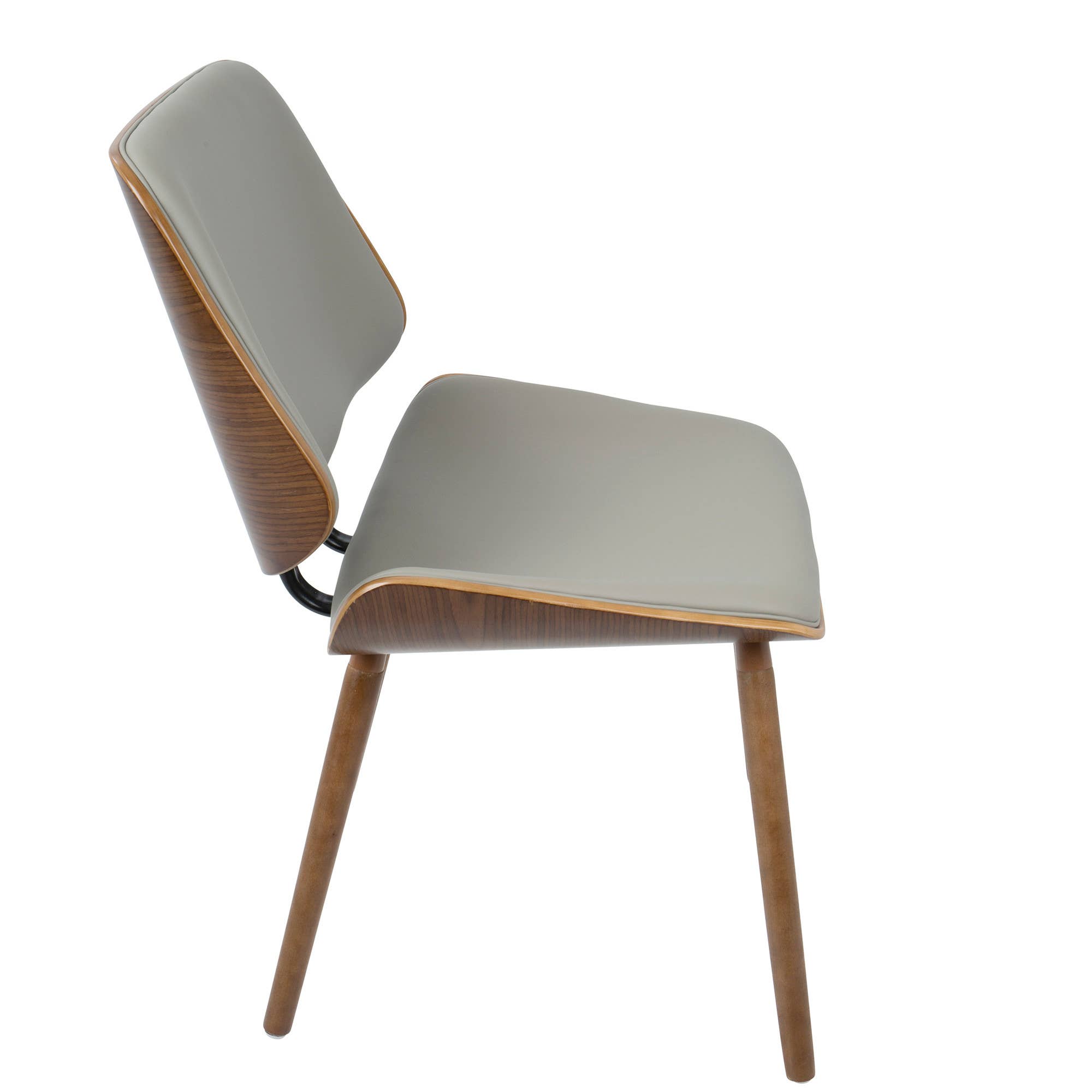 Walnut Black Lombardi Chair - Set of 2 for wholesale on Faire7