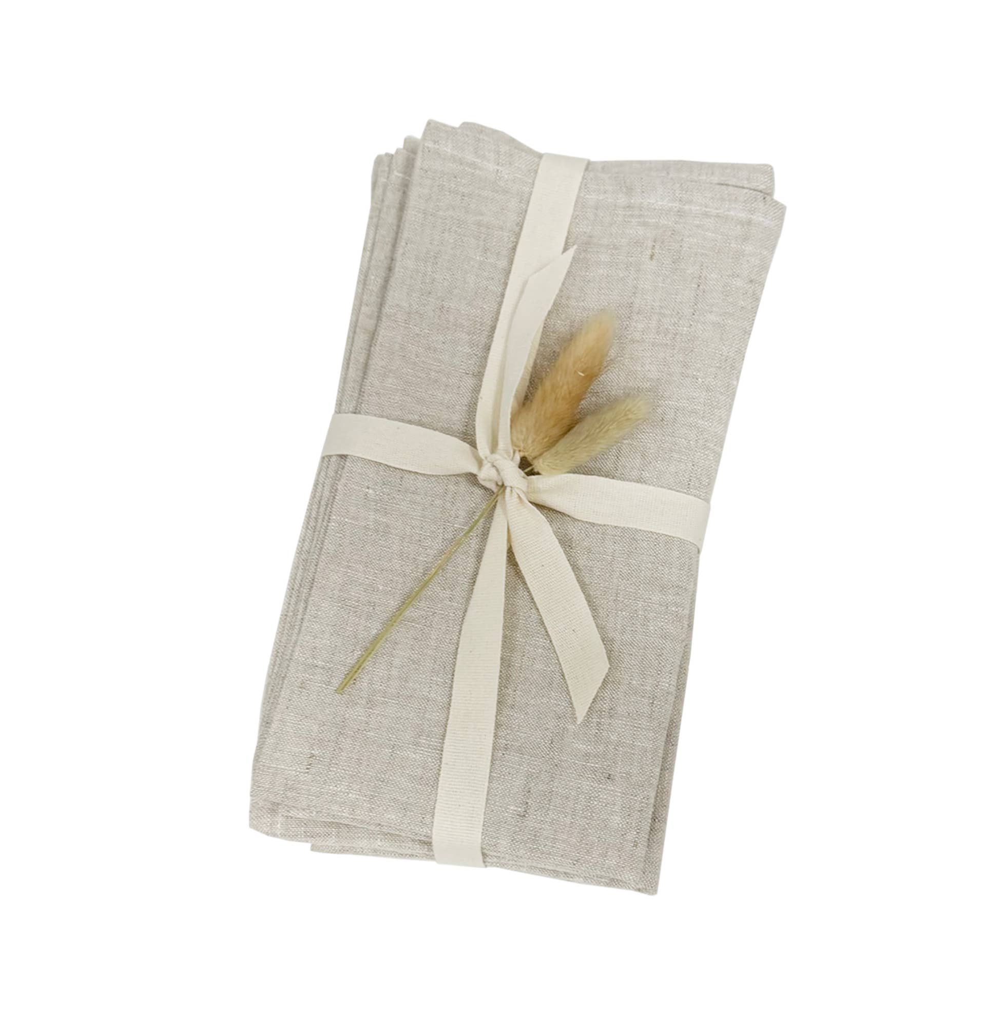 Andaluca - Wholesale Dinner & Cloth Napkin - Natural Linen Napkins Set of 4 Napkins1