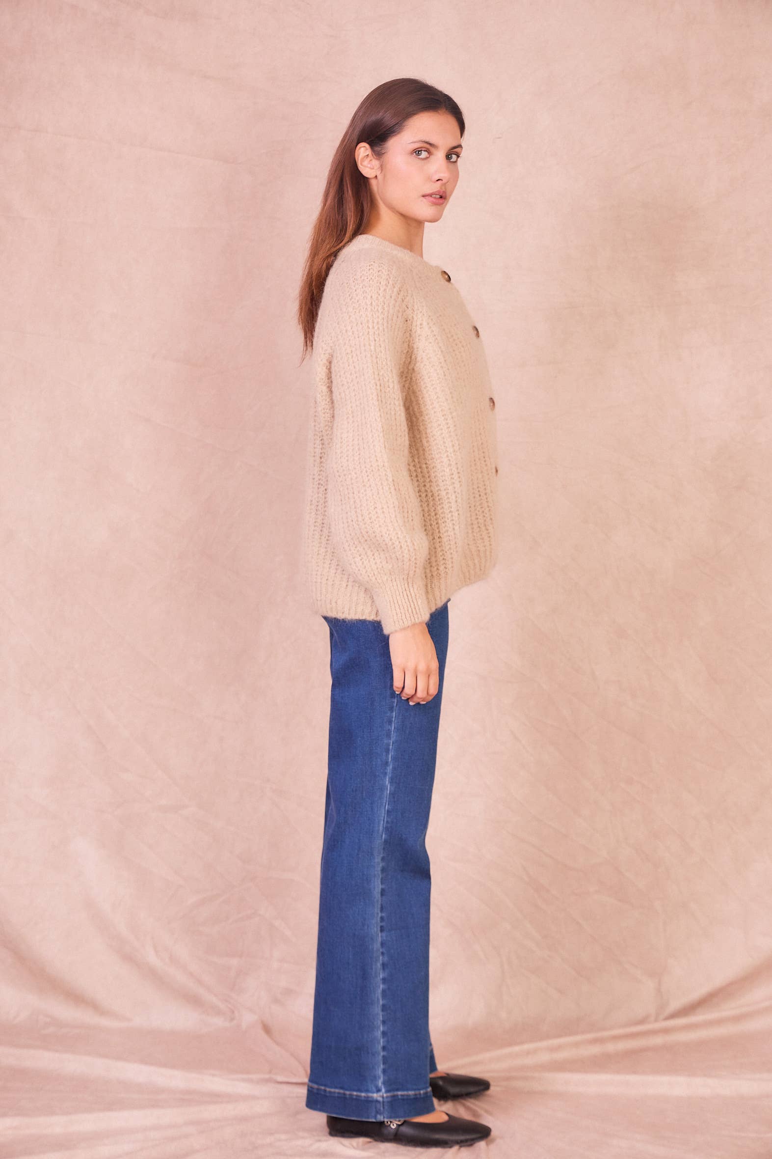 Calie Paris - Venta al por mayor Cárdigan - Mujer - Cárdigan de mohair con botones3