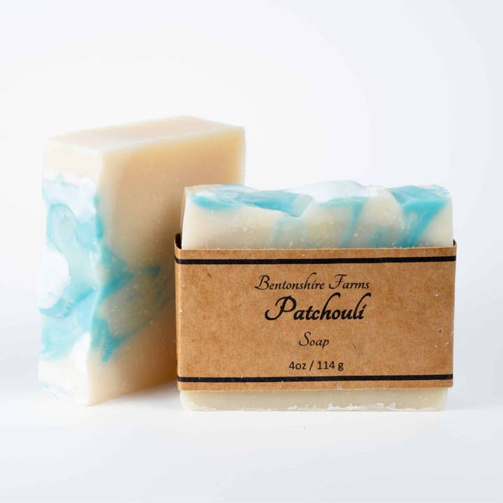 Patchouli Soap for wholesale by Bentonshire Farms Soap Co.