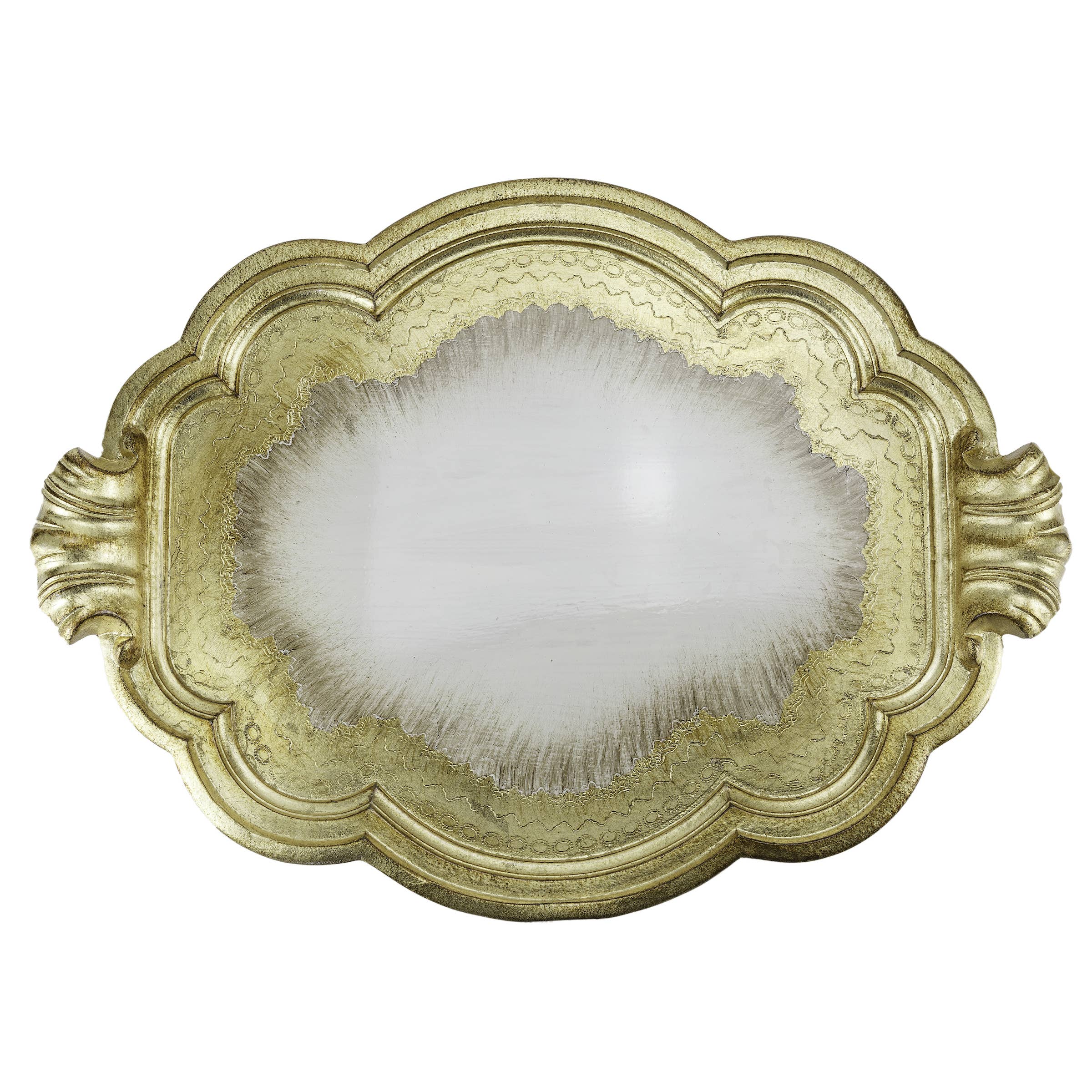 Arte Italica & Crown Linen Designs – wholesale Decorative tray – Antique Florentino Wooden Tray2