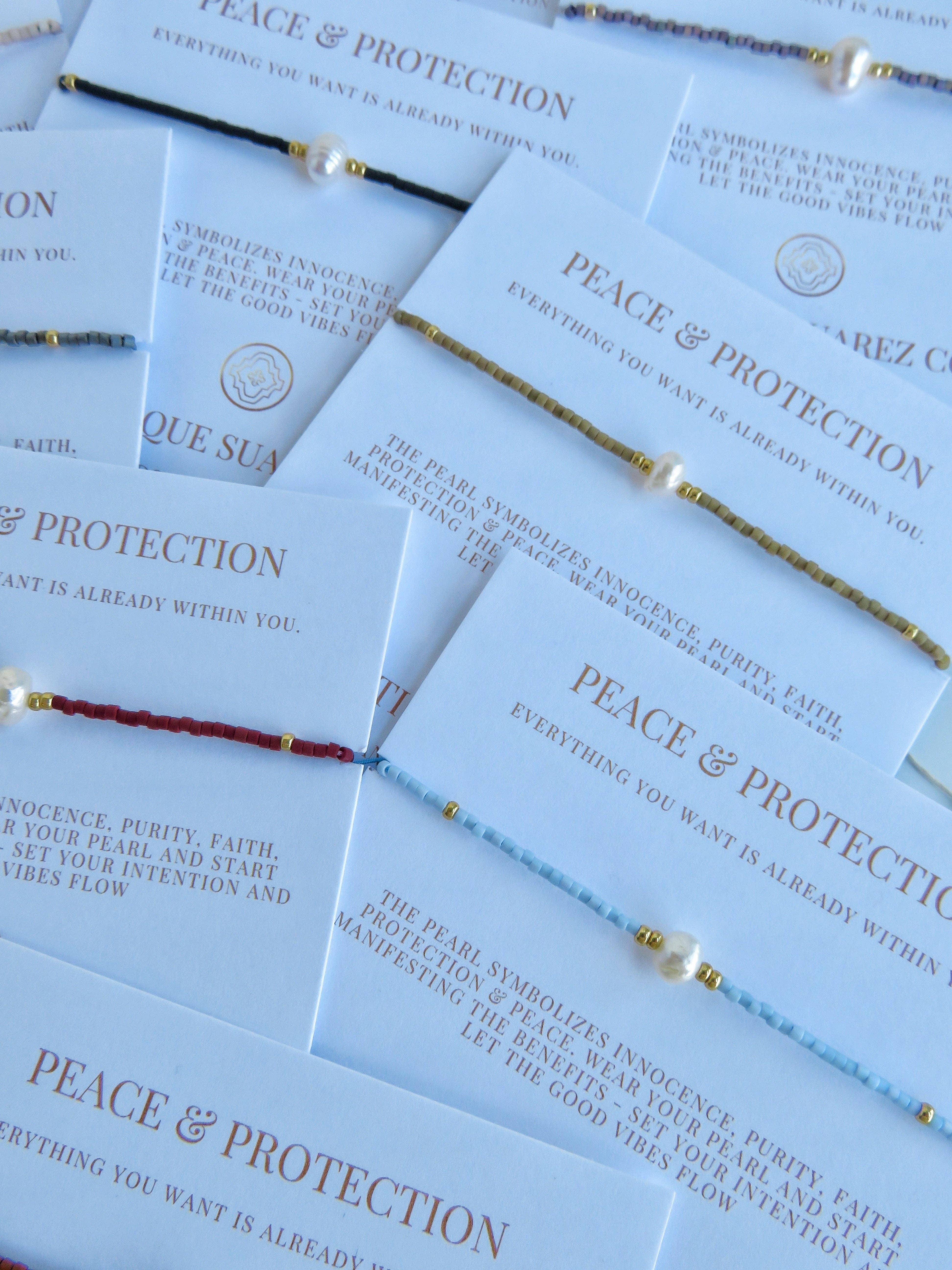 Boutique Suarez Co. - Wholesale Beaded Bracelet - Manifest Peace - Pearl Bracelet51