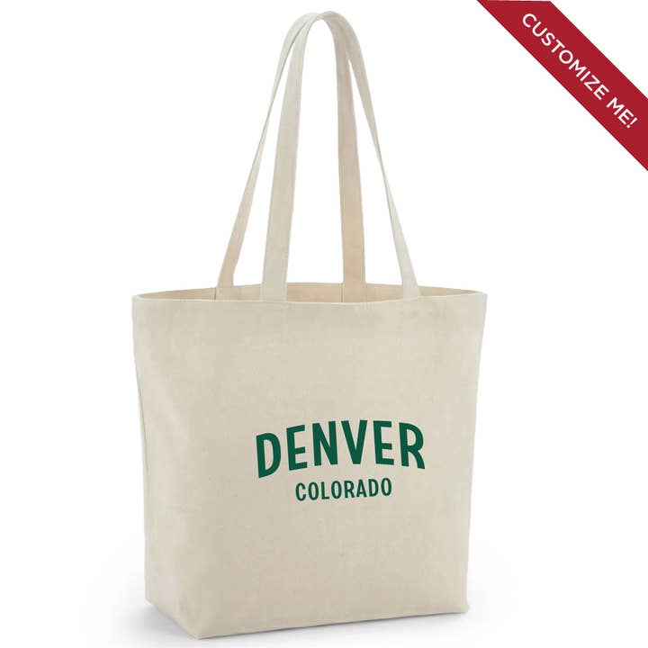 Your City and State - Custom Printed Charlie Tote Bag for wholesale by Upper Lake Tote Bags