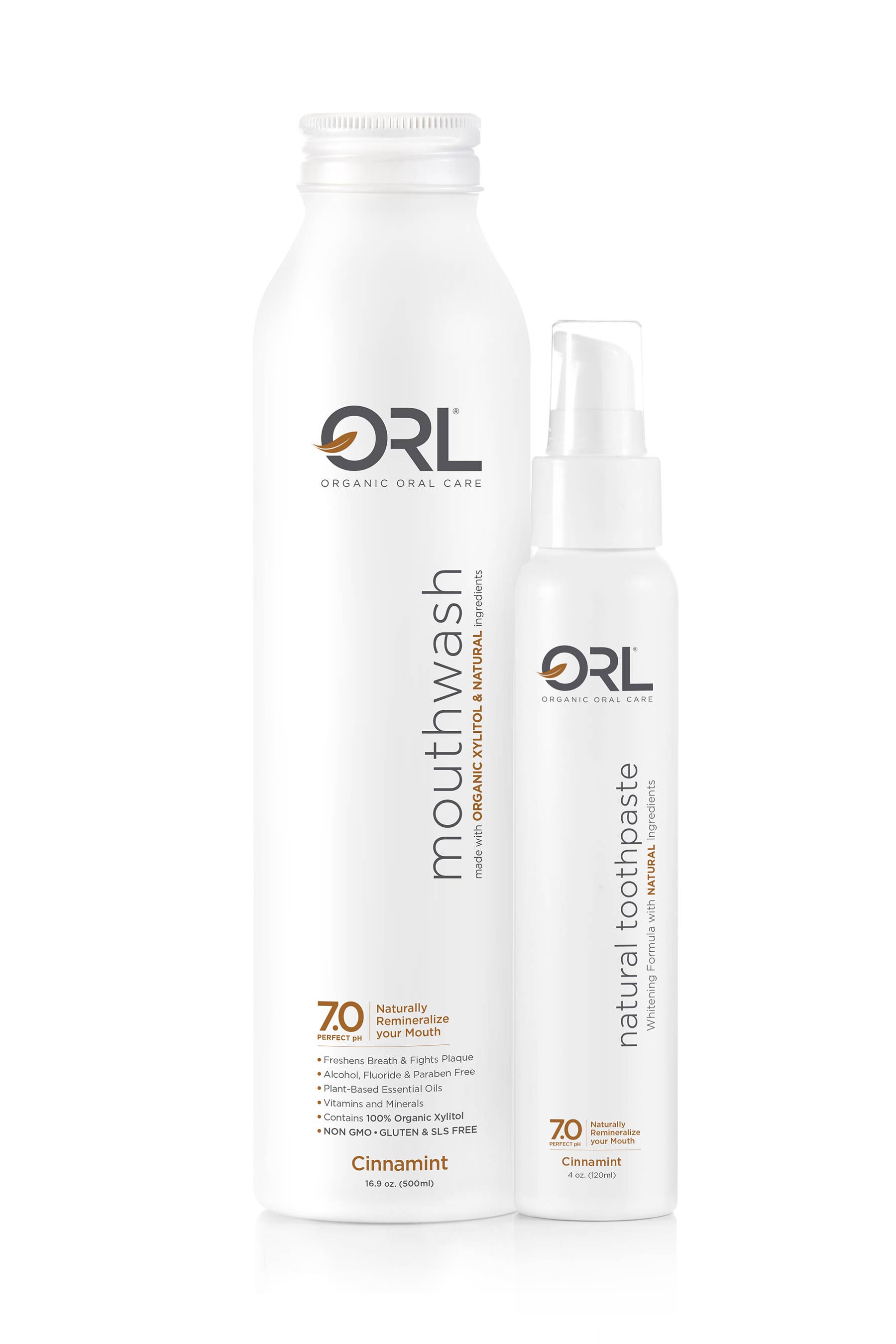 O R L - Organic & Natural Oral Care - Wholesale Toothpaste - ORL Bundle -Cinnamint Natural Toothpaste & Mouthwash1