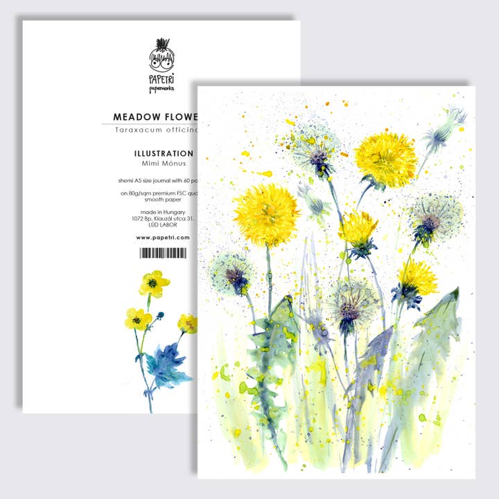 Einfaches leeres Notizbuch — Pusteblume für den Großhandel von Papetri paperworks