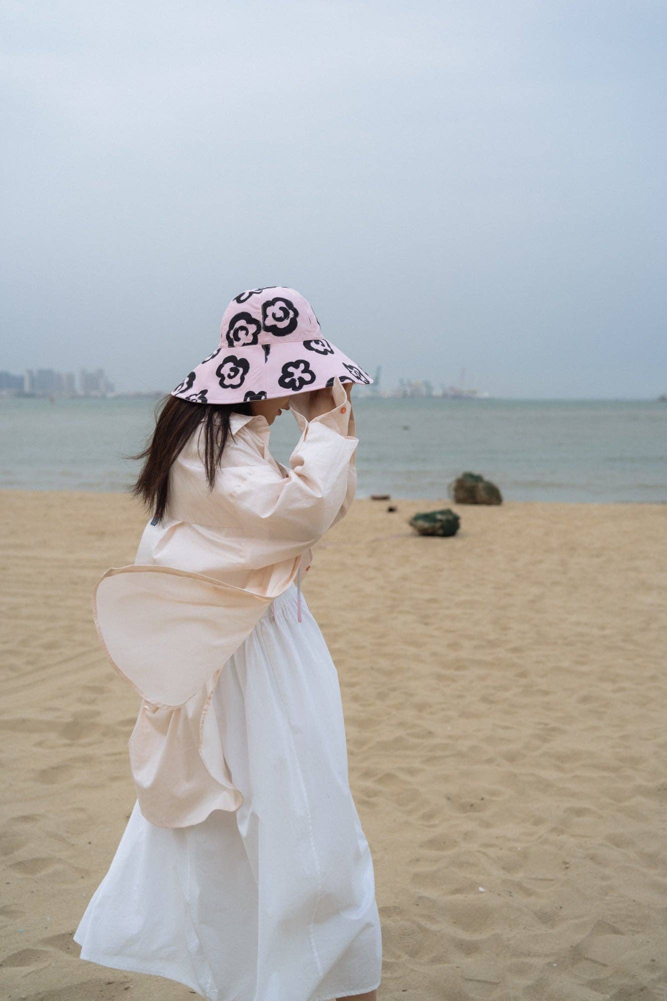 Reversible Sun Hat - Pink for wholesale on Faire9